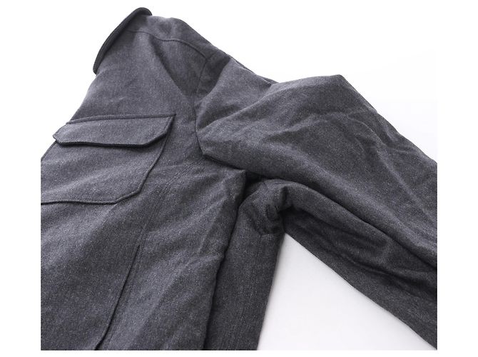 Corneliani Wollmantel in Grau, Größe 50 IT - Ansicht 13