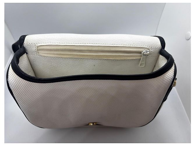 Borsa a tracolla Longchamp Paris Bianco Blu navy - vista 7