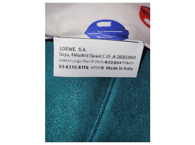 Lenço de seda Loewe com estampado de pirulitos Branco Vermelho Azul - vista 7