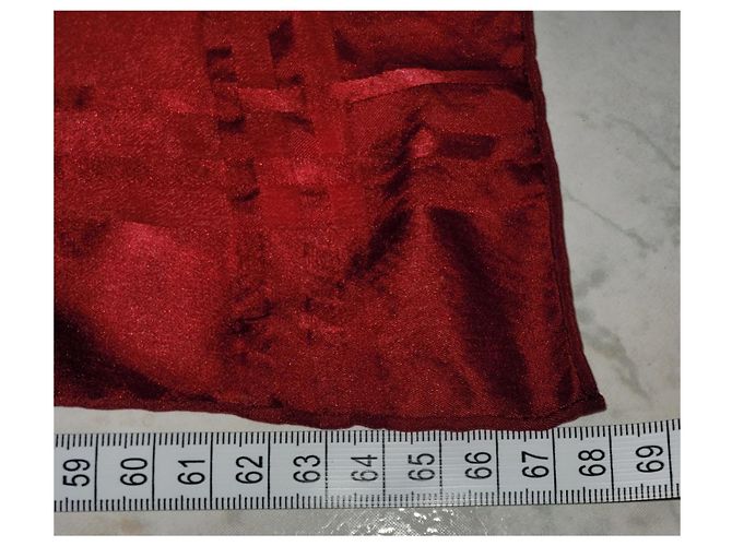 Foulard in seta rosso Dior - vista 5
