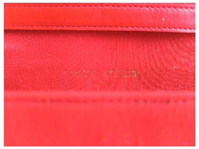 Walter Steiger Vintage rote Handtasche mit echtem Cobra-Besatz - Ansicht 4