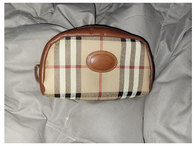 Pochette Burberry vintage Marrone Beige - vista 3
