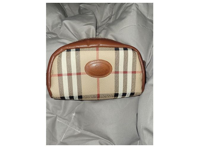 Pochette Burberry vintage Marrone Beige - vista 4
