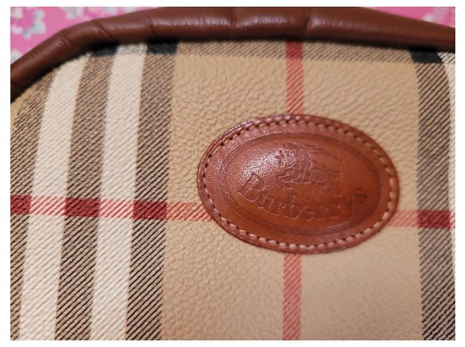 Pochette Burberry vintage Marrone Beige - vista 6