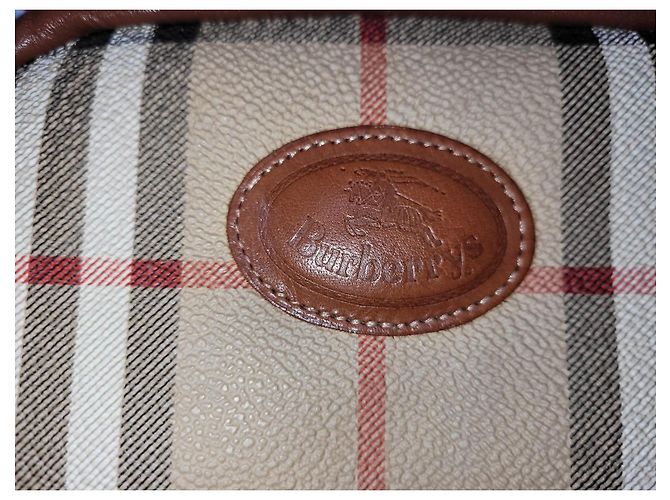 Pochette Burberry vintage Marrone Beige - vista 7