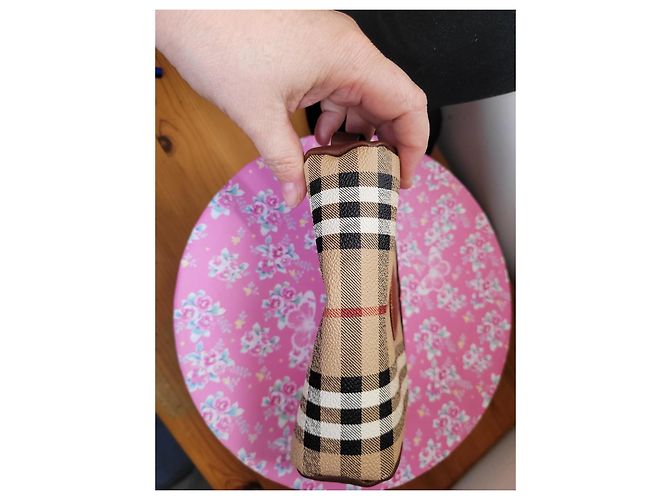 Pochette Burberry vintage Marrone Beige - vista 8