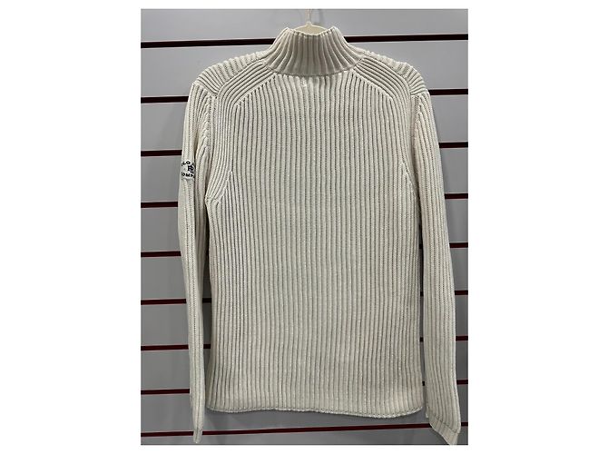 Polo Ralph Lauren Polo Jeans Co Ralph Lauren Rollkragenpullover aus ecru Baumwolle Roh - Ansicht 5