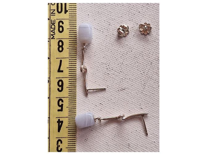Orecchini Tiffany & Co. Argento e Calcedonia Blu - vista 6