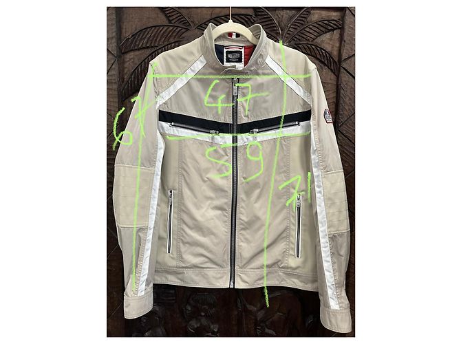 Autre Marque Giacca Delahaye Racing Beige - vista 12