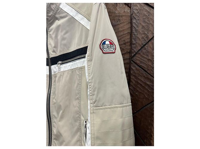 Autre Marque Giacca Delahaye Racing Beige - vista 2