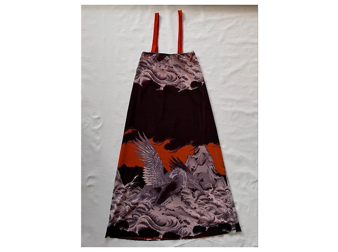 Jean Paul Gaultier Mesh-Set Hokusai Wave & Eagle Tattoo Negro Blanco Naranja Gris - vista 6
