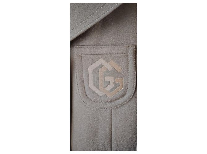 Abrigo Gucci de lana negra con botones dorados Negro - vista 7