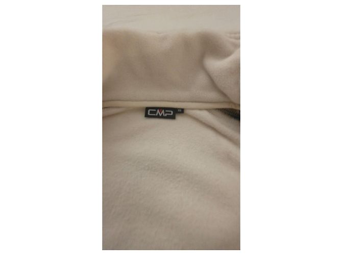 Autre Marque Giacca in pile CMP ricami floreali Bianco Multicolore Grigio - vista 5