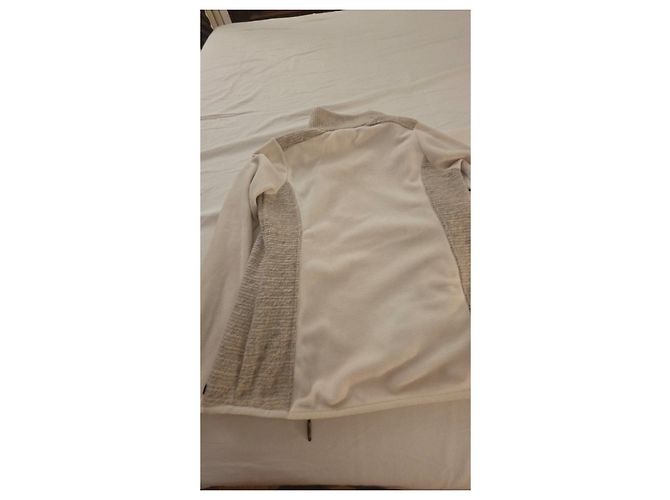 Autre Marque Giacca in pile CMP ricami floreali Bianco Multicolore Grigio - vista 8