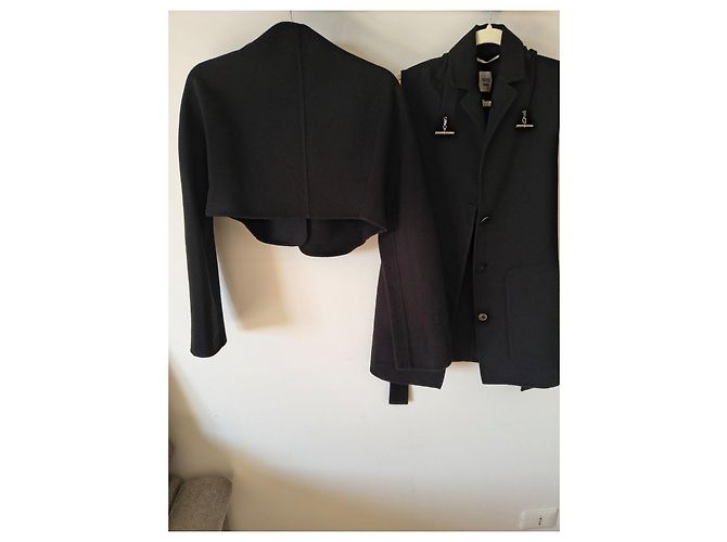 Hermès Jacke aus schwarzem Kaschmir - Ansicht 2