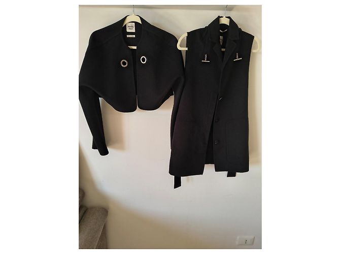 Hermès Jacke aus schwarzem Kaschmir - Ansicht 3
