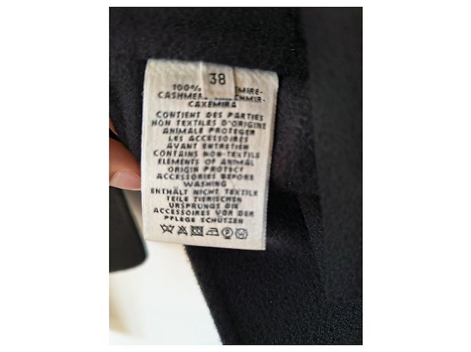 Hermès Jacke aus schwarzem Kaschmir - Ansicht 4