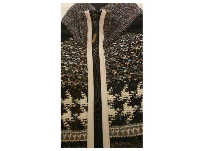 Autre Marque CMP Wool-Blend Sports Jacket Black White Grey - view 2
