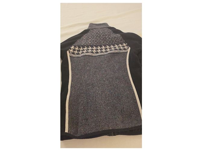 Autre Marque CMP Wool-Blend Sports Jacket Black White Grey - view 3