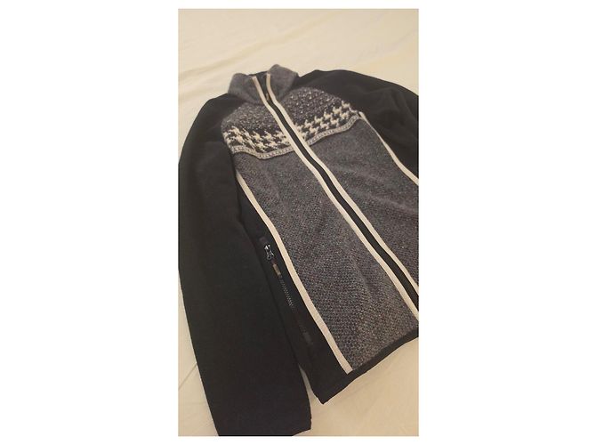 Autre Marque CMP Wool-Blend Sports Jacket Black White Grey - view 7