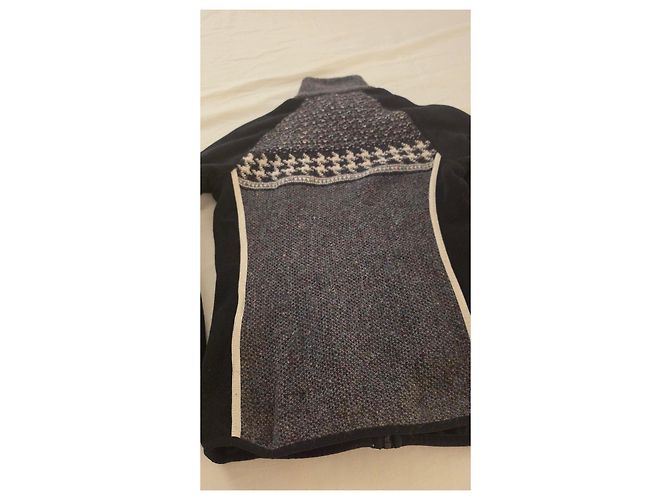 Autre Marque CMP Wool-Blend Sports Jacket Black White Grey - view 8