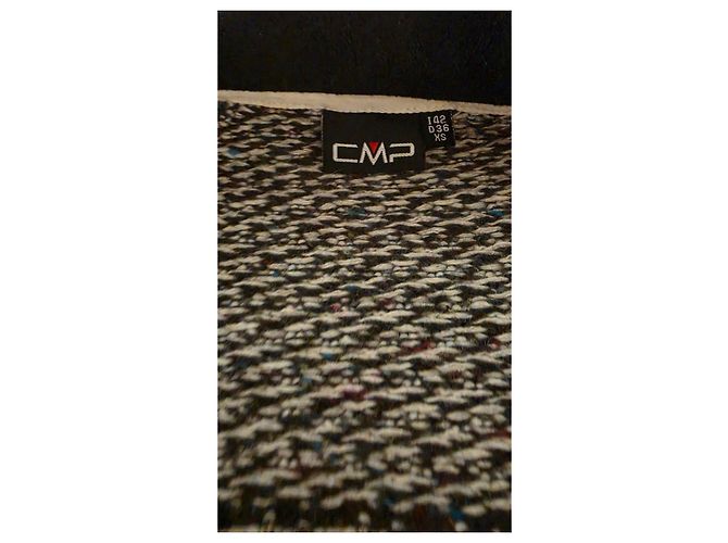 Autre Marque CMP Wool-Blend Sports Jacket Black White Grey - view 9