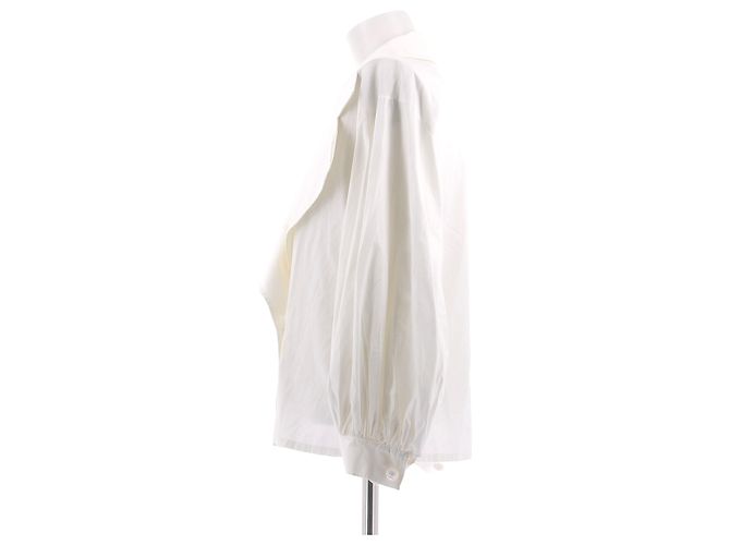 Top blanco de manga abullonada Christian Dior - vista 4
