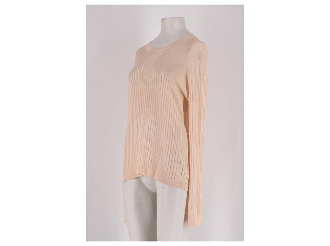 Autre Marque LOULOU DE SAISON Beiger Pullover aus Viskose gerade Schnitt - Ansicht 4