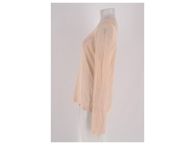Autre Marque LOULOU DE SAISON Beiger Pullover aus Viskose gerade Schnitt - Ansicht 5