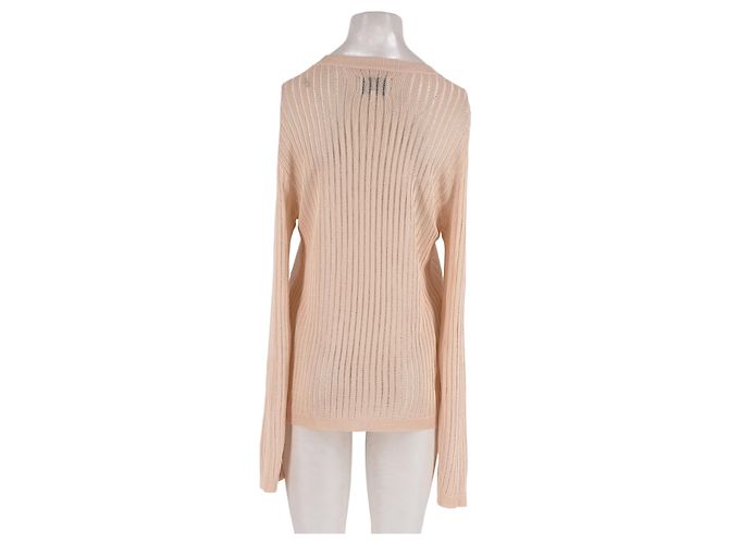 Autre Marque LOULOU DE SAISON Beiger Pullover aus Viskose gerade Schnitt - Ansicht 6