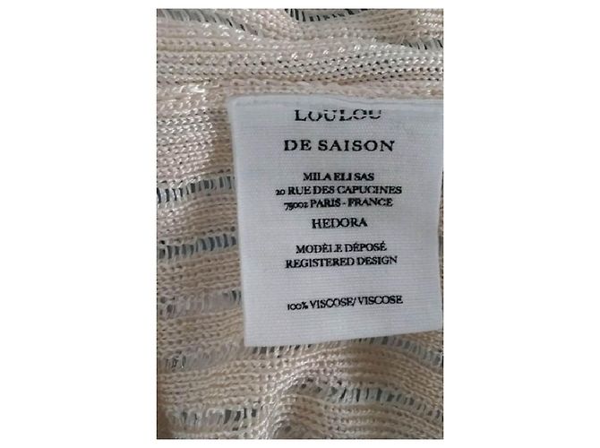 Autre Marque LOULOU DE SAISON Beiger Pullover aus Viskose gerade Schnitt - Ansicht 8