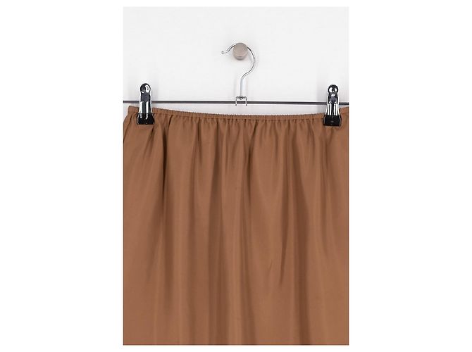 Autre Marque Falda de seda marrón LOULOU DE SAISON Castaño - vista 2