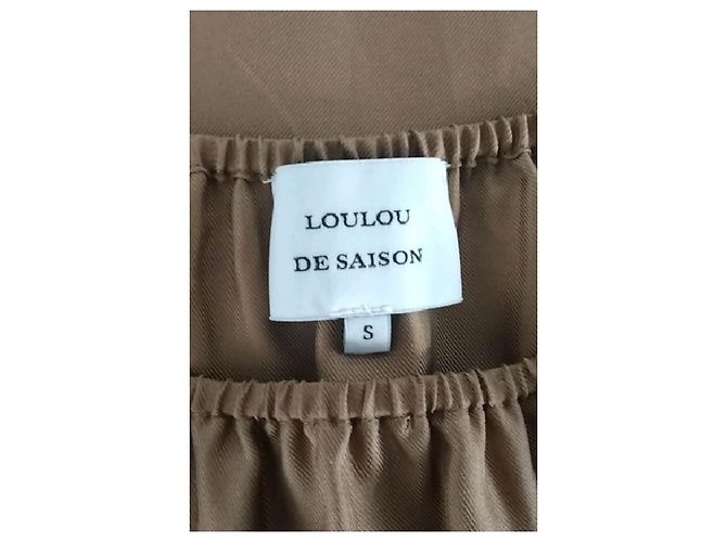 Autre Marque Falda de seda marrón LOULOU DE SAISON Castaño - vista 5