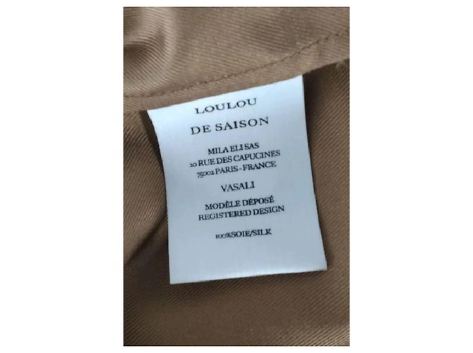 Autre Marque Falda de seda marrón LOULOU DE SAISON Castaño - vista 6