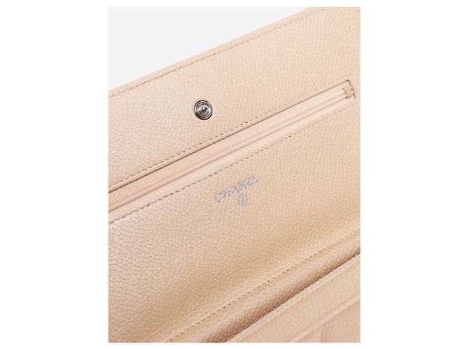 Chanel Neutral 2014 caviar Wallet on Chain - view 5