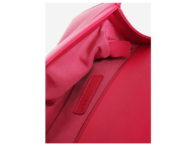 Chanel Mini borsa Boy in pelle e tweed rosa - vista 6