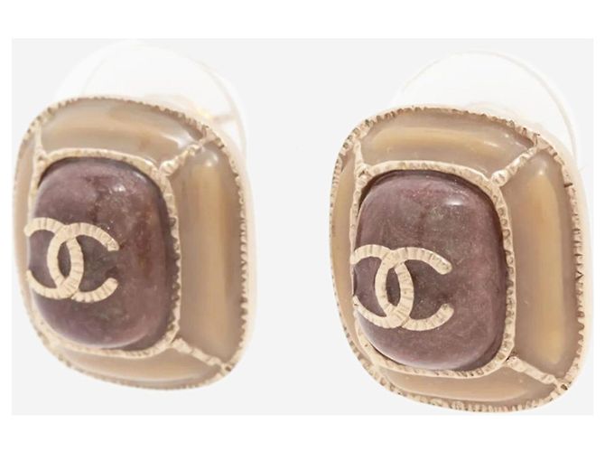 Chanel Pendientes Brown Coco Mark A15C Castaño - vista 2