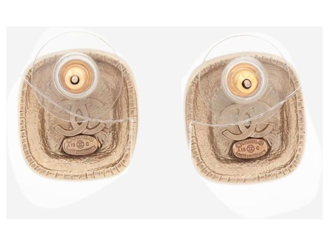 Chanel Pendientes Brown Coco Mark A15C Castaño - vista 3