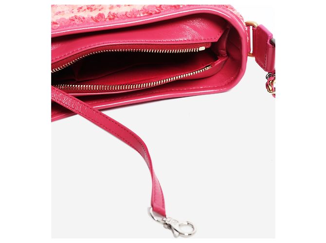 Chanel Borsa Gabrielle piccola con paillettes rosa 2017 - vista 8