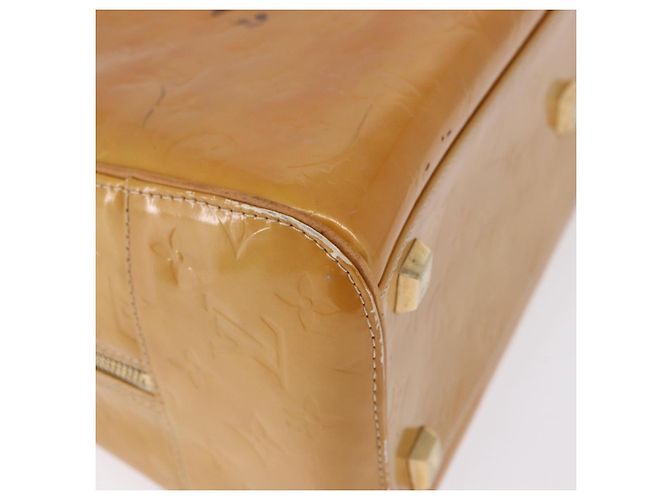 LOUIS VUITTON Monogram Vernis Tompkins Square Hand Bag Beige M91149 - vista 16