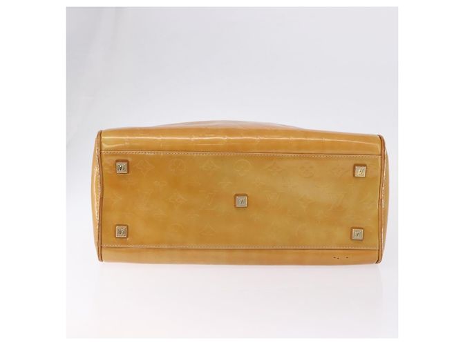 LOUIS VUITTON Monogram Vernis Tompkins Square Hand Bag Beige M91149 - vista 6