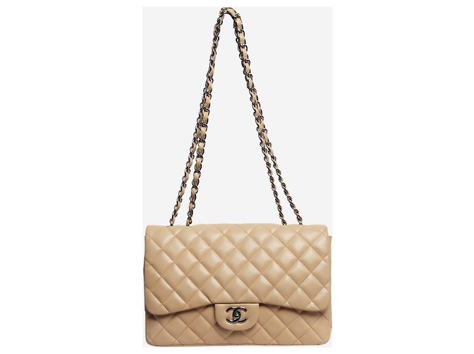 Chanel Borsa classic single flap 2009 beige - vista 2