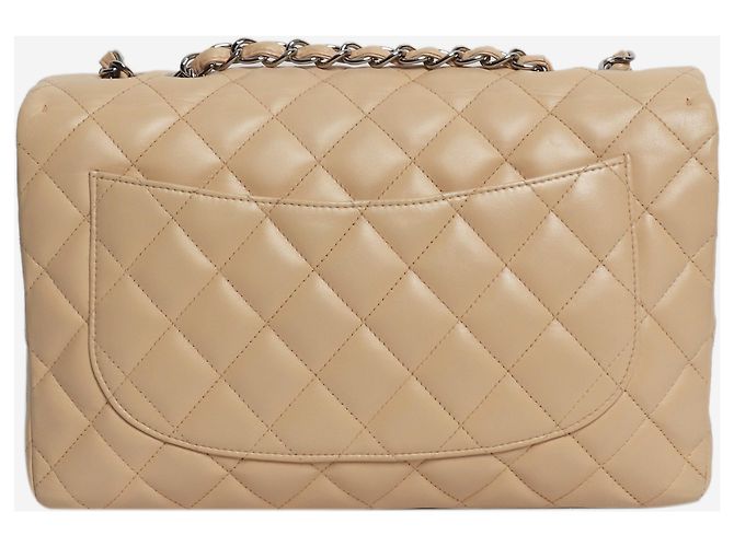 Chanel Borsa classic single flap 2009 beige - vista 3