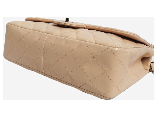 Chanel Borsa classic single flap 2009 beige - vista 5