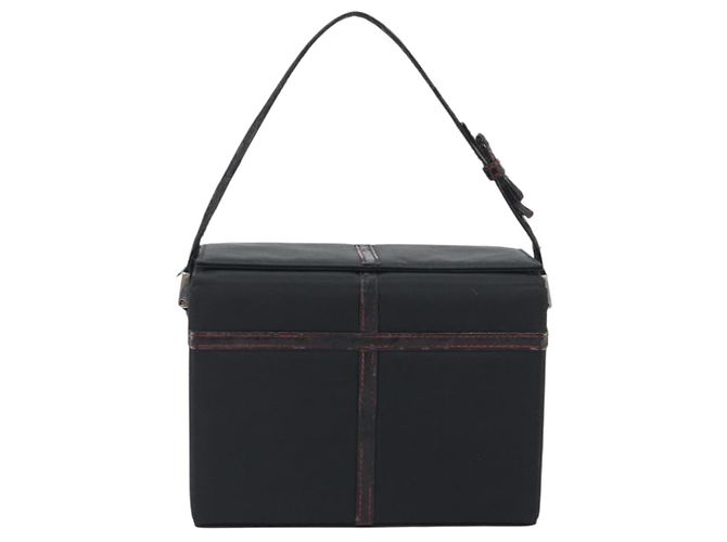 Christian Dior Hand Bag Nylon Black Silver - vista 3