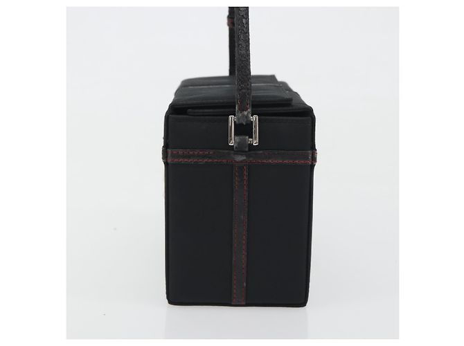 Christian Dior Hand Bag Nylon Black Silver - vista 4