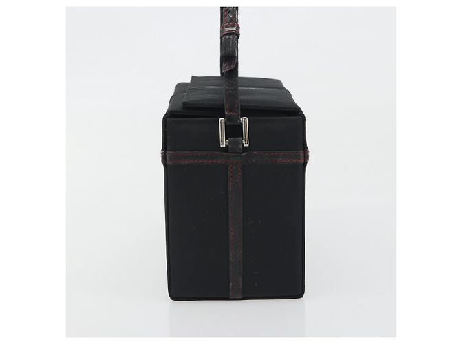 Christian Dior Hand Bag Nylon Black Silver - vista 5