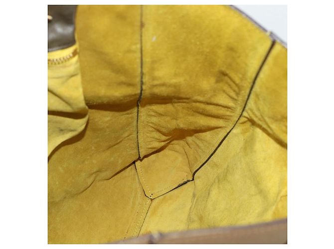 Céline CELINE Chain Tote Bag Leather Khaki Gold Tone - vista 15