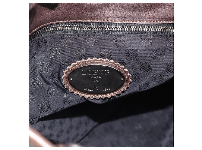 LOEWE Tote Bag Leather Bronze - vista 17