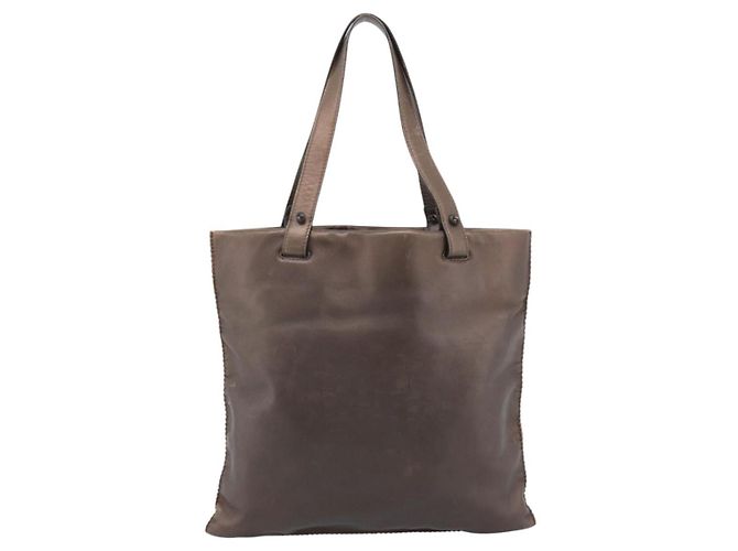 LOEWE Tote Bag Leather Bronze - vista 2